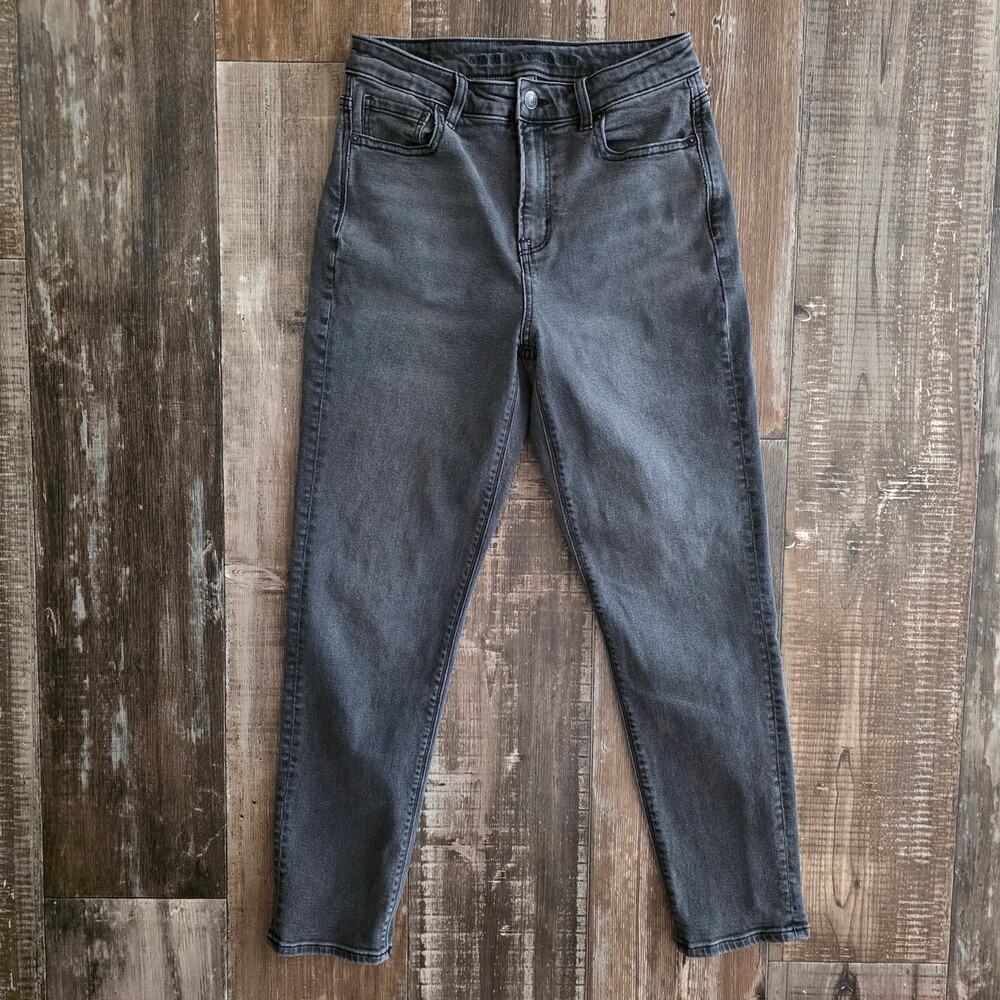 American Eagle Charcoal Gray Stretch Mom Jeans Women's Size 4